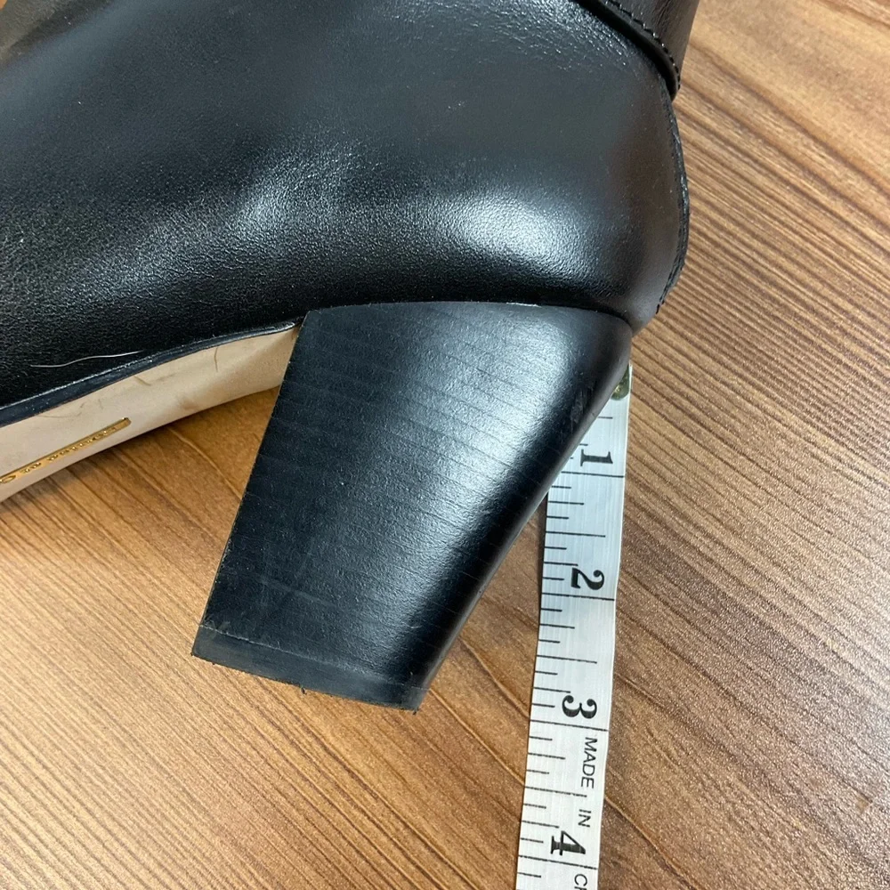 Louise et Cie Black Leather Ankle Booties women's size 9 (40) like NEW!